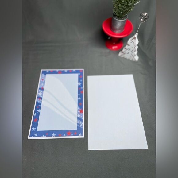🔥❤️🔥 50 NEW! Stars & Stripes Red, White & Blue Printable Invitation Set of 50 - Picture 1 of 4